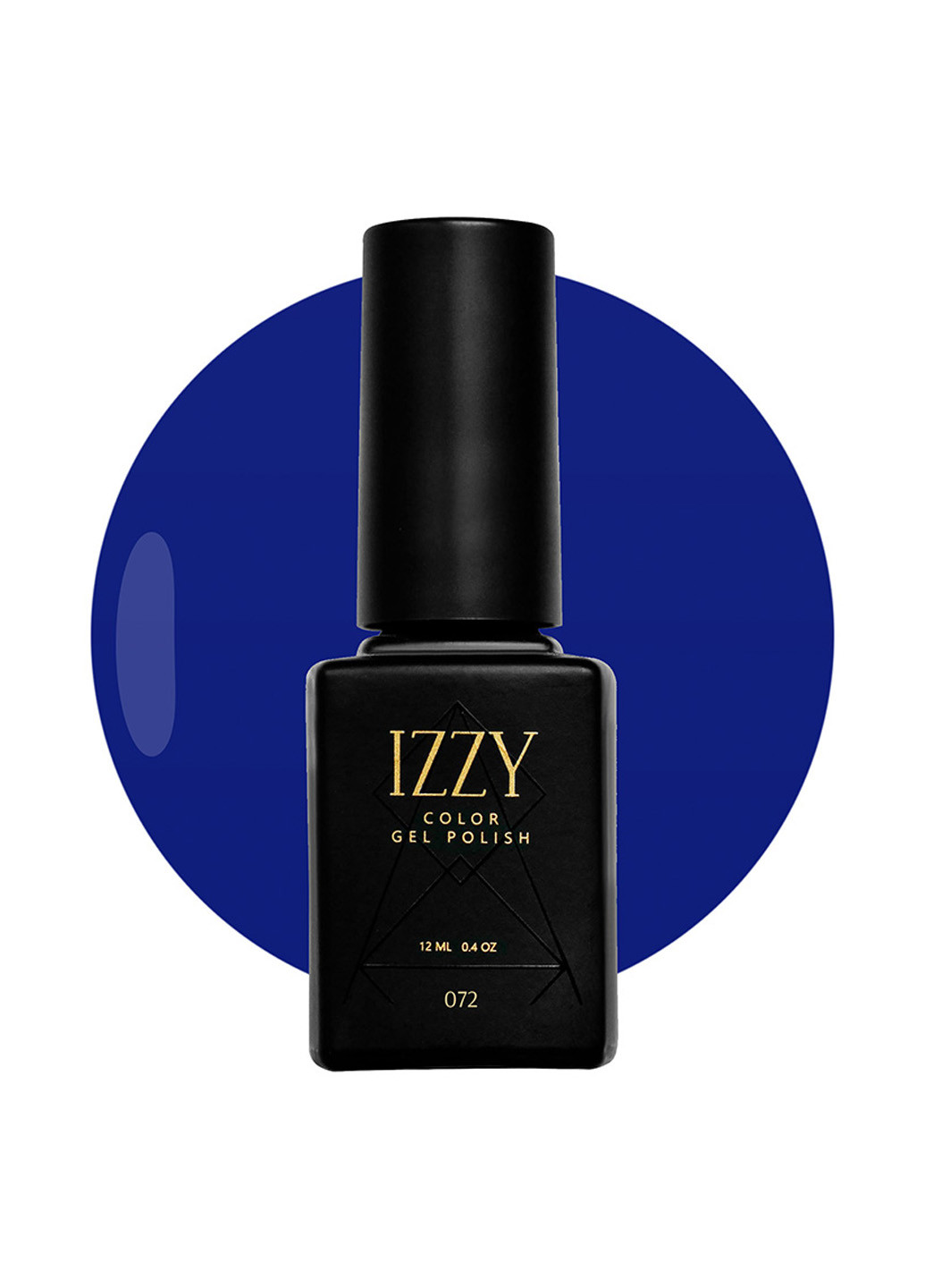 Гель-лак для нігтів синій 072, 12 мл Izzy (363030475)