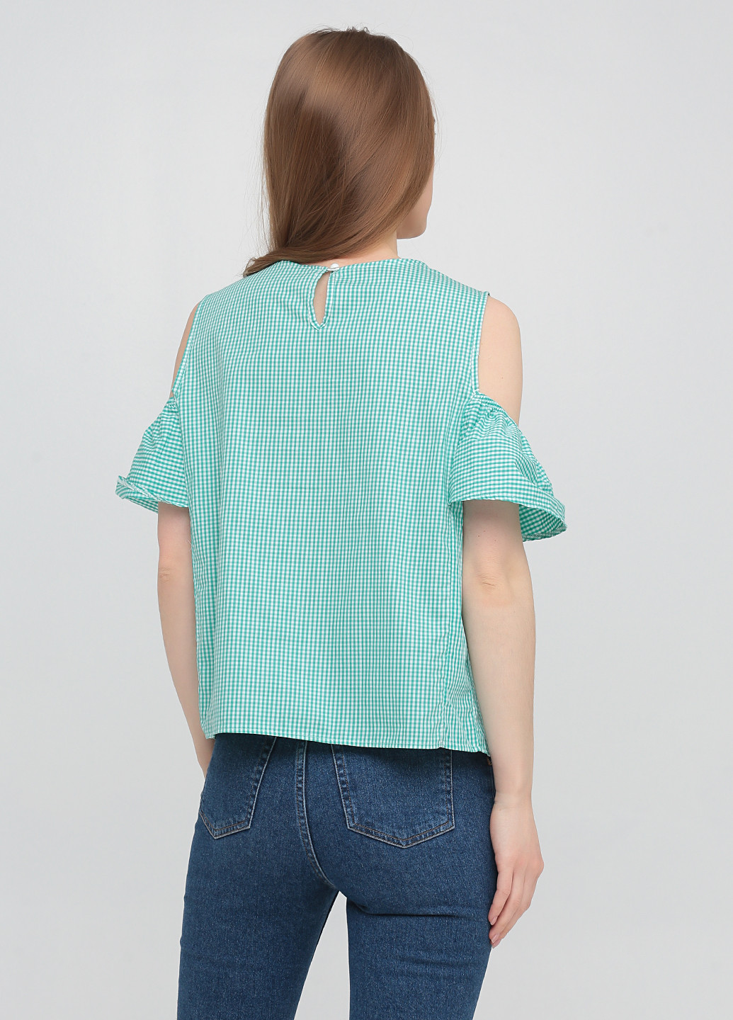 Зеленая летняя блуза Bebe Plus