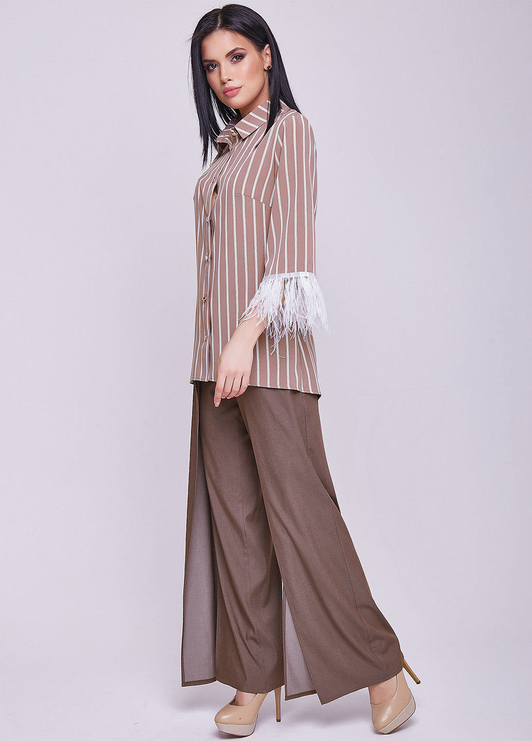 Светло-коричневая демисезонная блуза ST-Seventeen