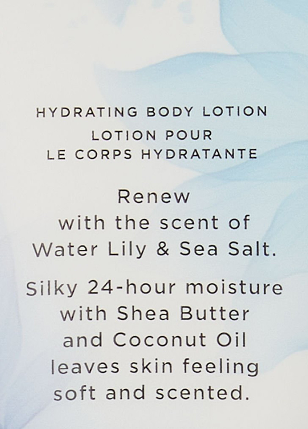 Крем-гель для душа увлажняющий Water Lily & Sea Salt, 236 мл Victoria's Secret (258287580)