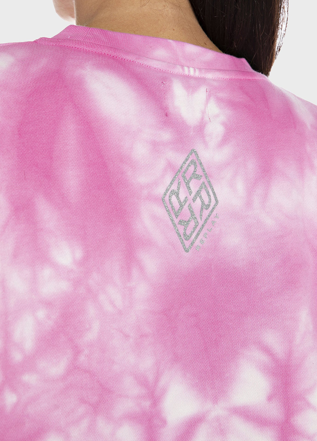 Рожевий світшот Replay тай-дай без декору (306993564)