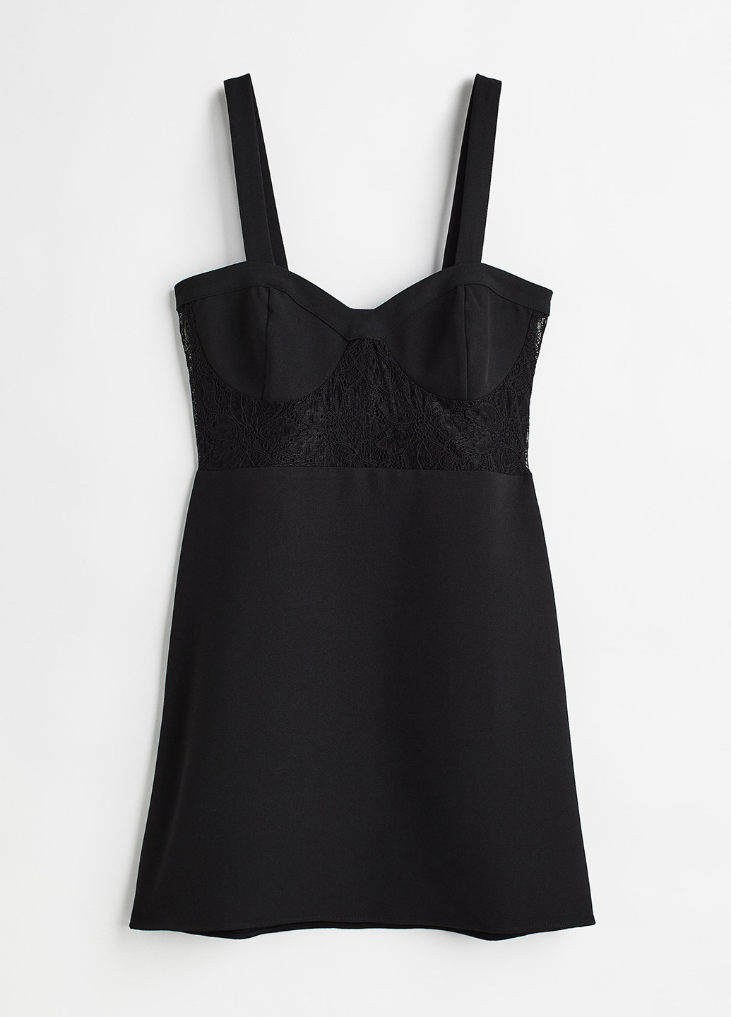 Чорна кежуал сукня H&M однотонна