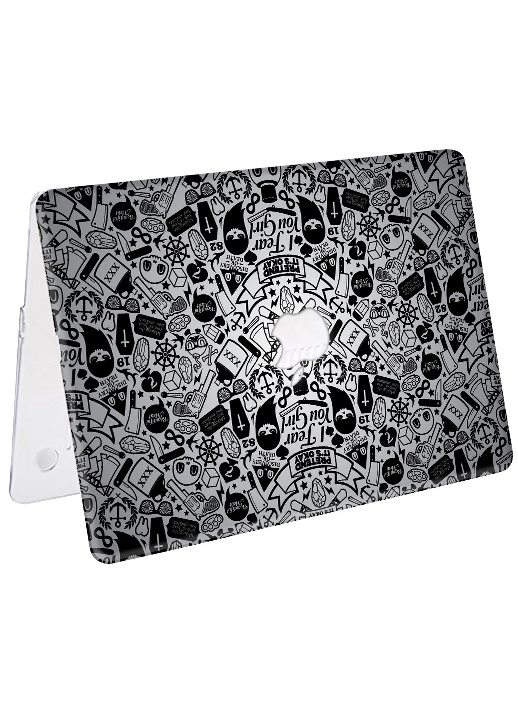 Чохол пластиковий для Apple MacBook Pro 15 A1707 / A1990 Паттерн черепа (Skull pattern) (9649-2453) MobiPrint (218858310)