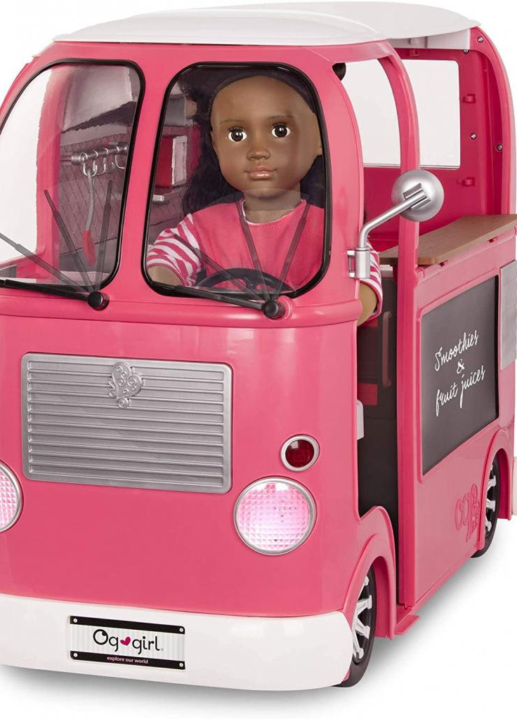 Игровой набор транспорт для кукол Продуктовый фургон розовый (BD37969Z) Our Generation (254079444)