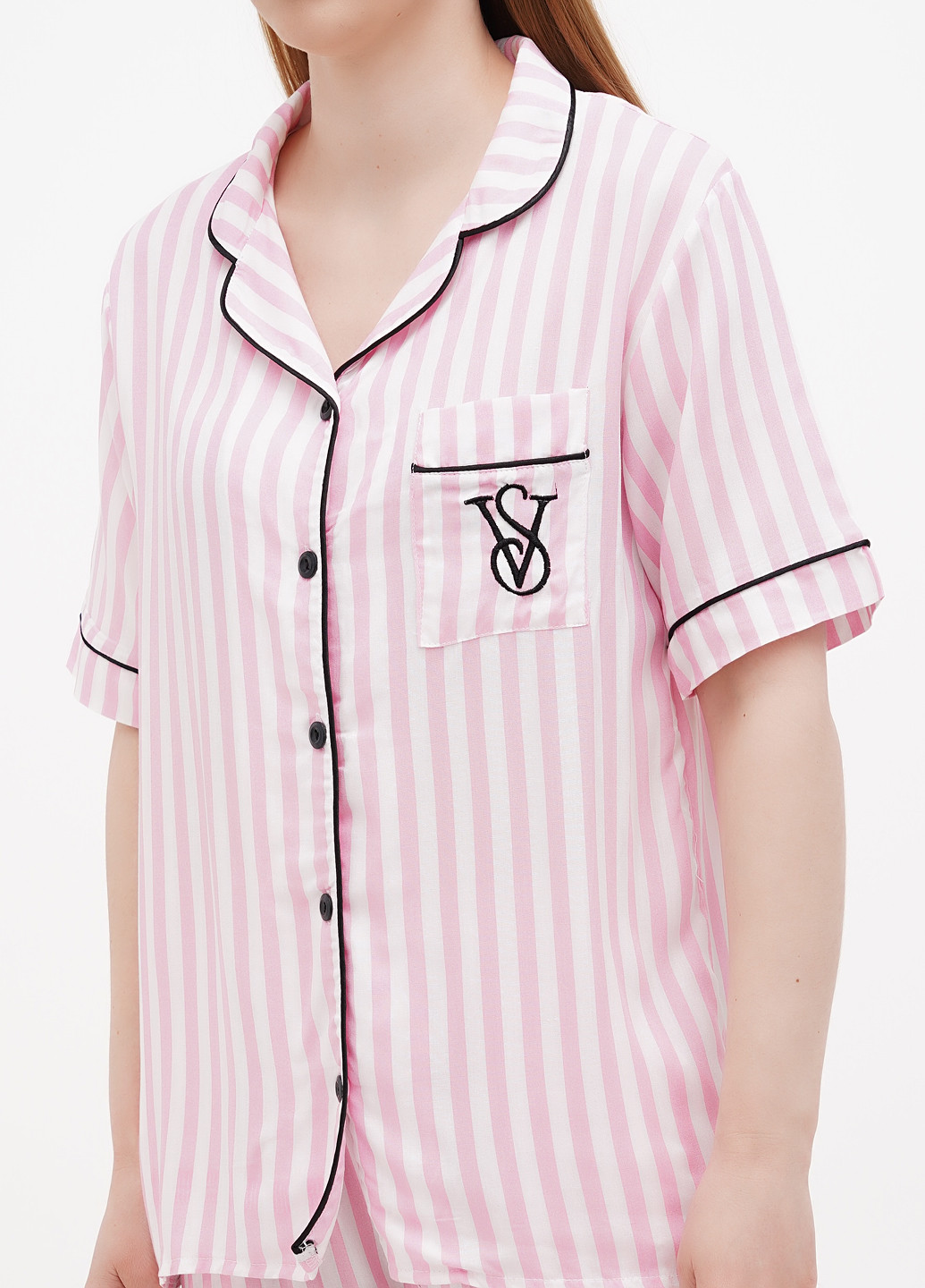 Розовая всесезон пижама (рубашка, брюки) рубашка + брюки No Brand