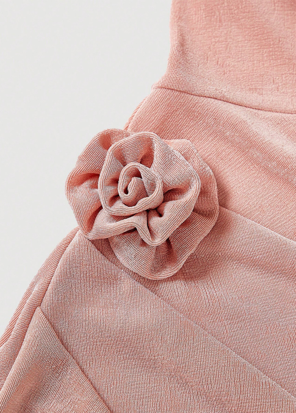 Світло-рожева вечірня, святковий сукня з відкритими плечима SHEIN однотонна