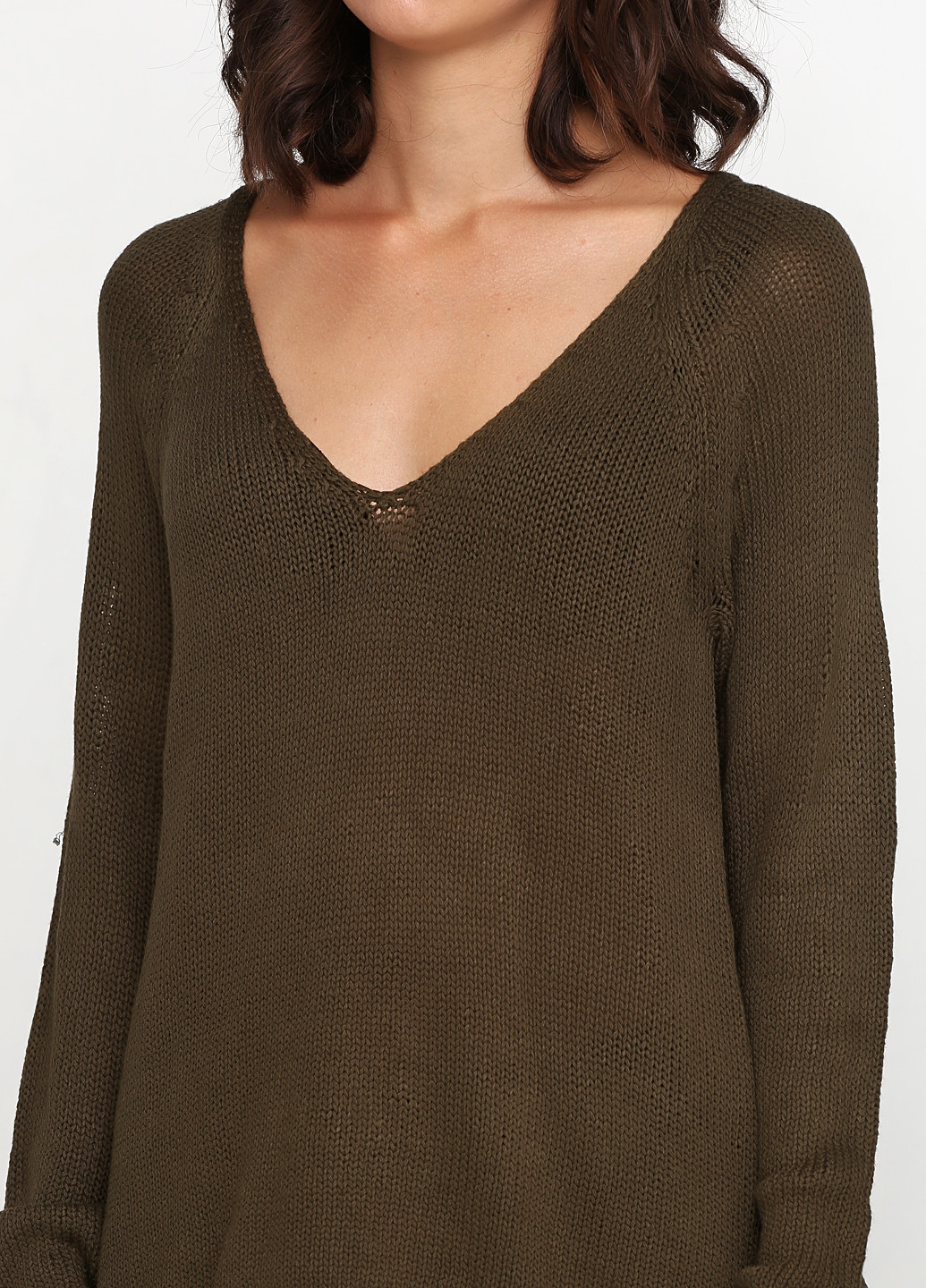 Оливковый (хаки) демисезонный пуловер пуловер H&M