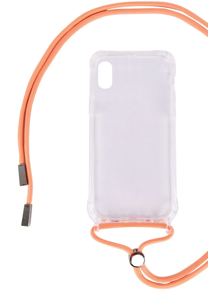 Чохол TPU Crossbody Transparent для Apple iPhone XS Max (6.5 ') Персиковий (is_00000041868_10) Epik (229724887)