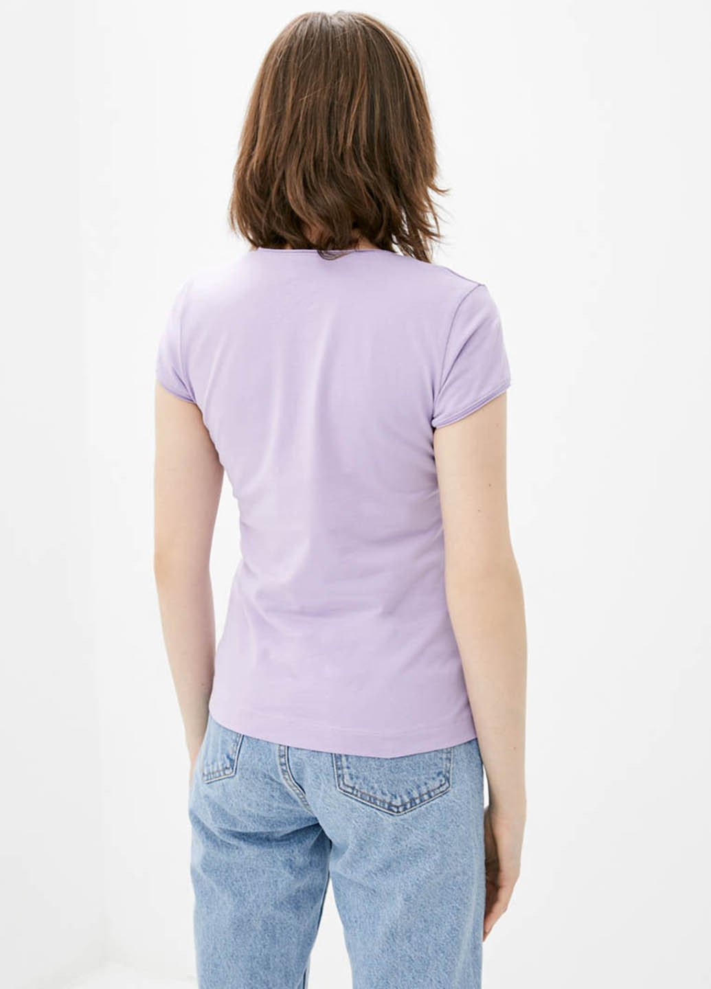 Лиловая летняя футболка Promin