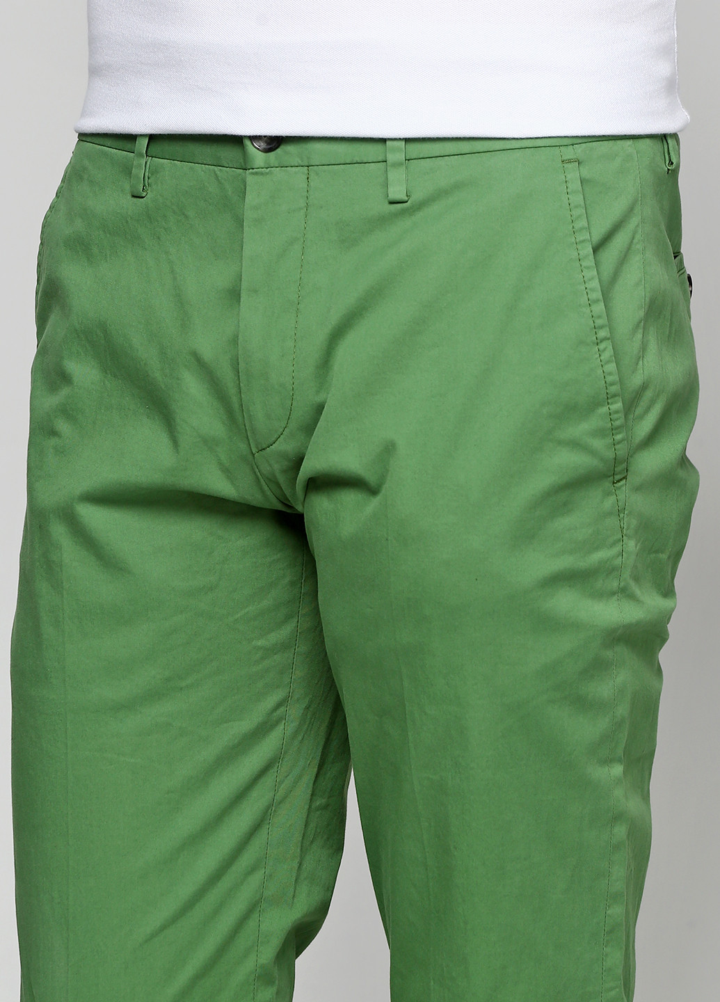 Зеленые кэжуал демисезонные прямые брюки Hugo Boss