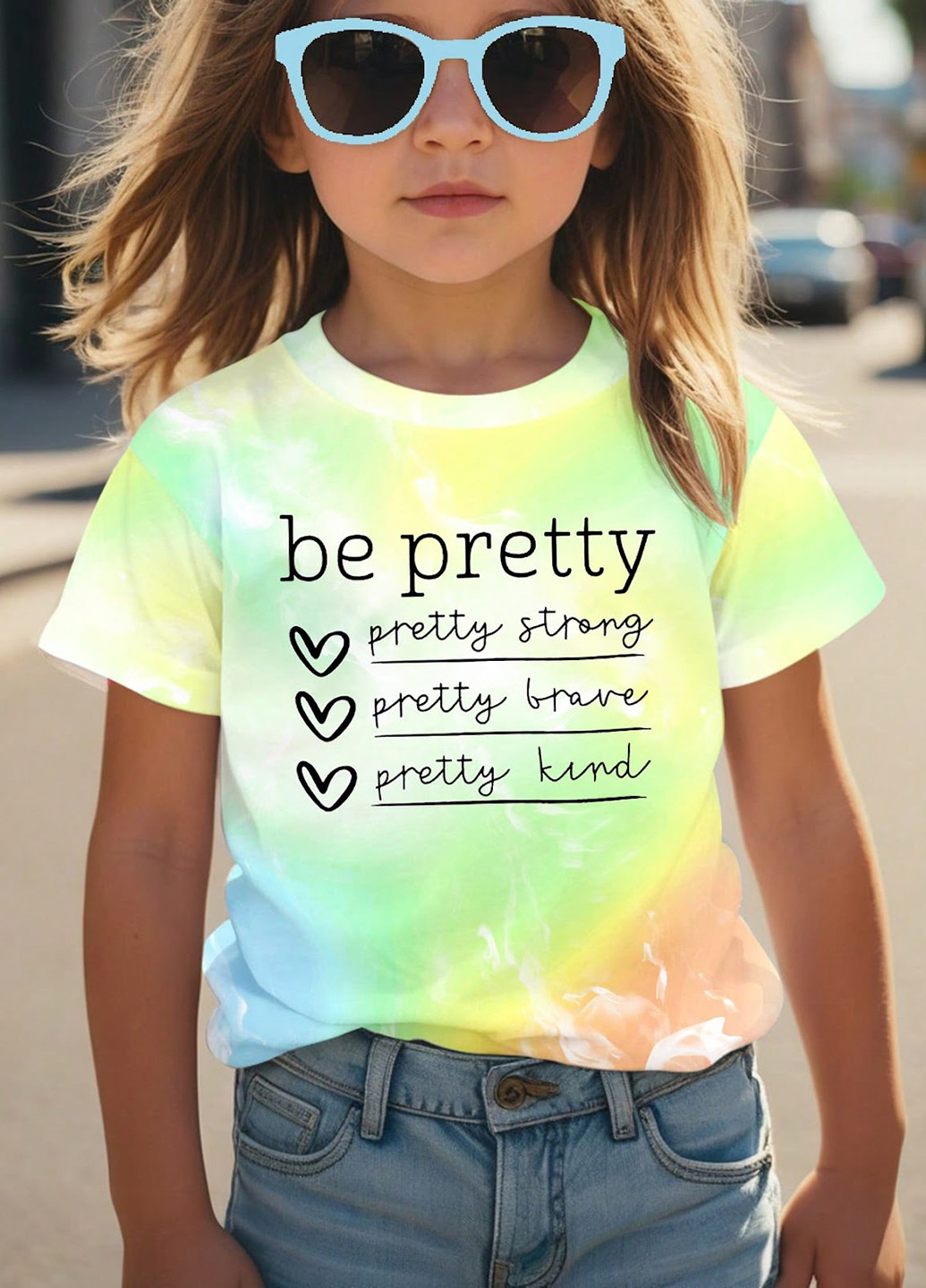 Комбинированная летняя футболка SHEIN