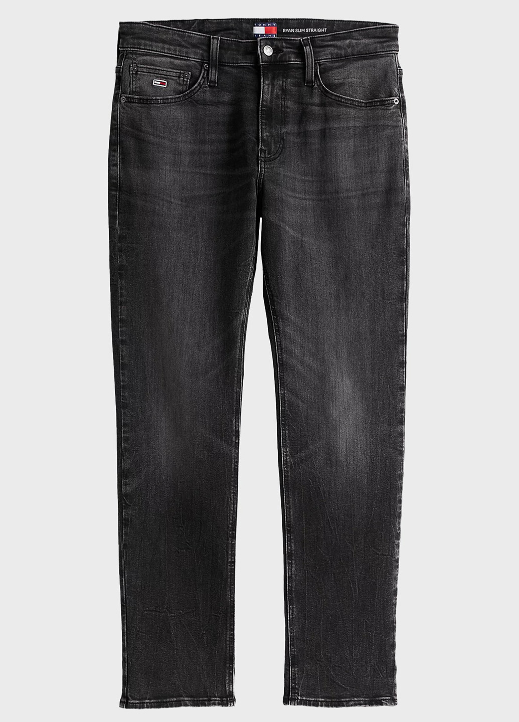 Черные демисезонные зауженные джинсы Tommy Jeans