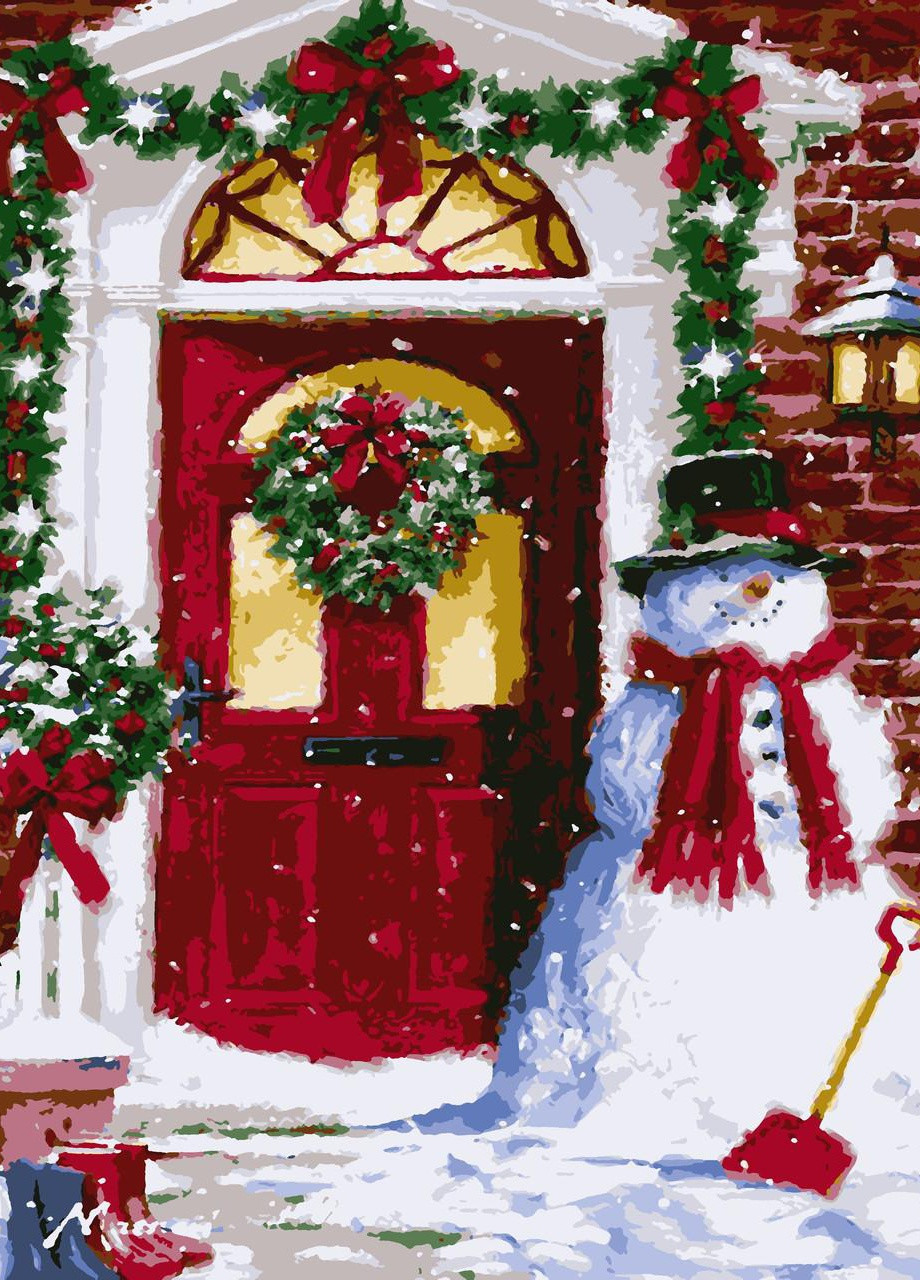 Картин по номерам "Снеговик" 50*60 см No Brand (254583900)