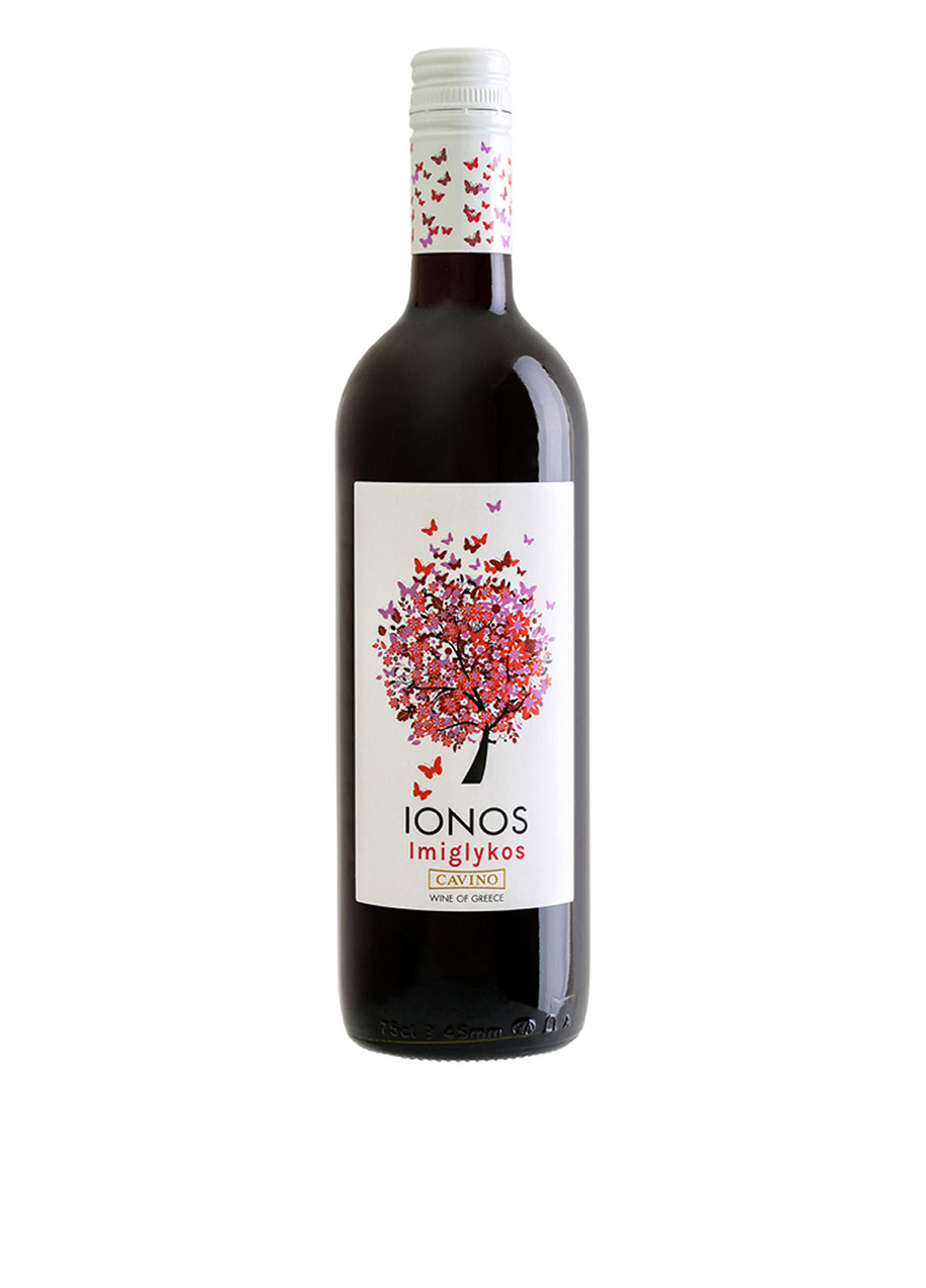 Вино Cavino Imiglikos червоне напівсолодке, 0,75 л Ionos тихое (165960864)