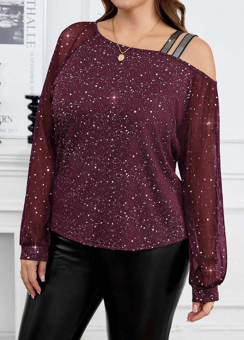 Фіолетова блуза SHEIN