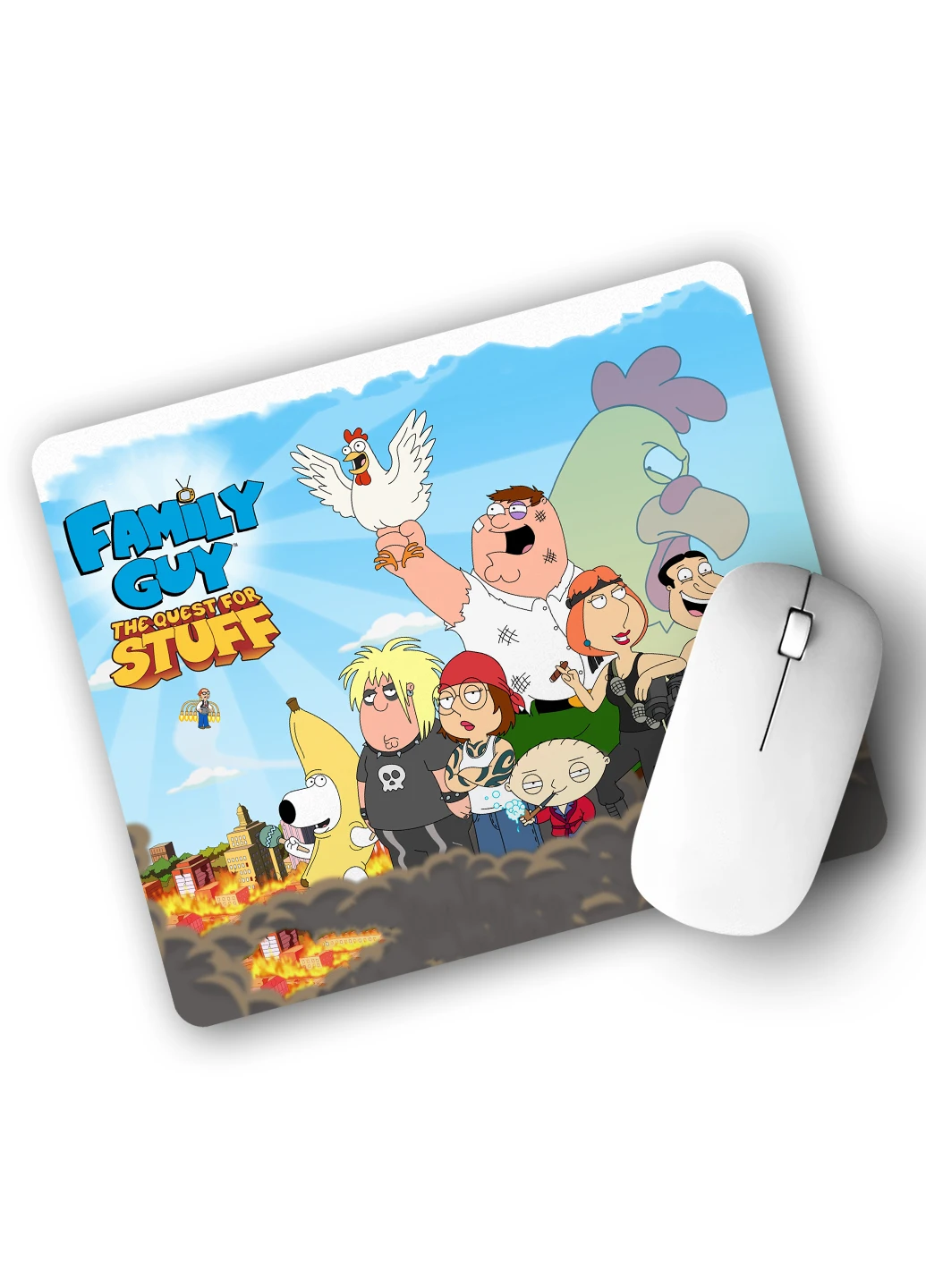 Коврик для мышки Гриффины (Family Guy) (25108-1378) 22х18 см MobiPrint (222995349)