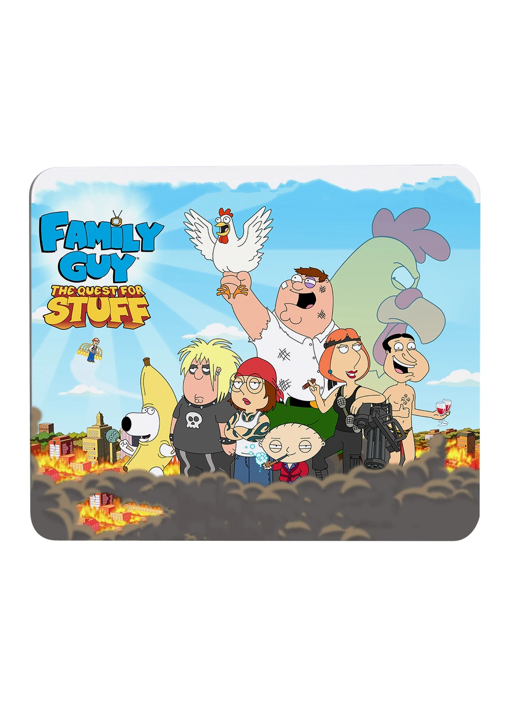 Коврик для мышки Гриффины (Family Guy) (25108-1378) 22х18 см MobiPrint (222995349)