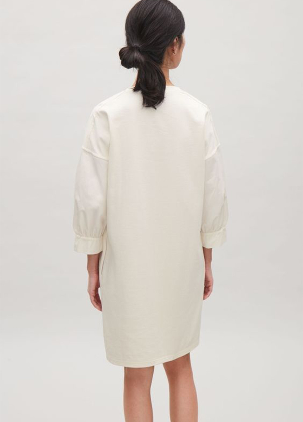 Молочное кэжуал платье Cos однотонное