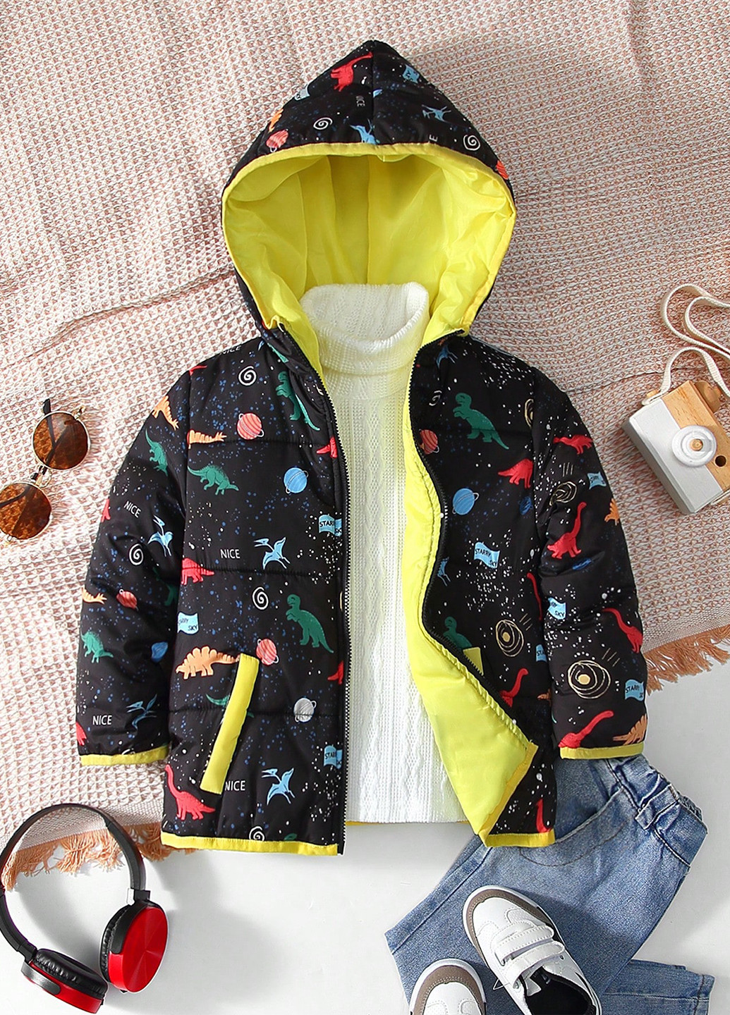 Чорна демісезонна куртка SHEIN