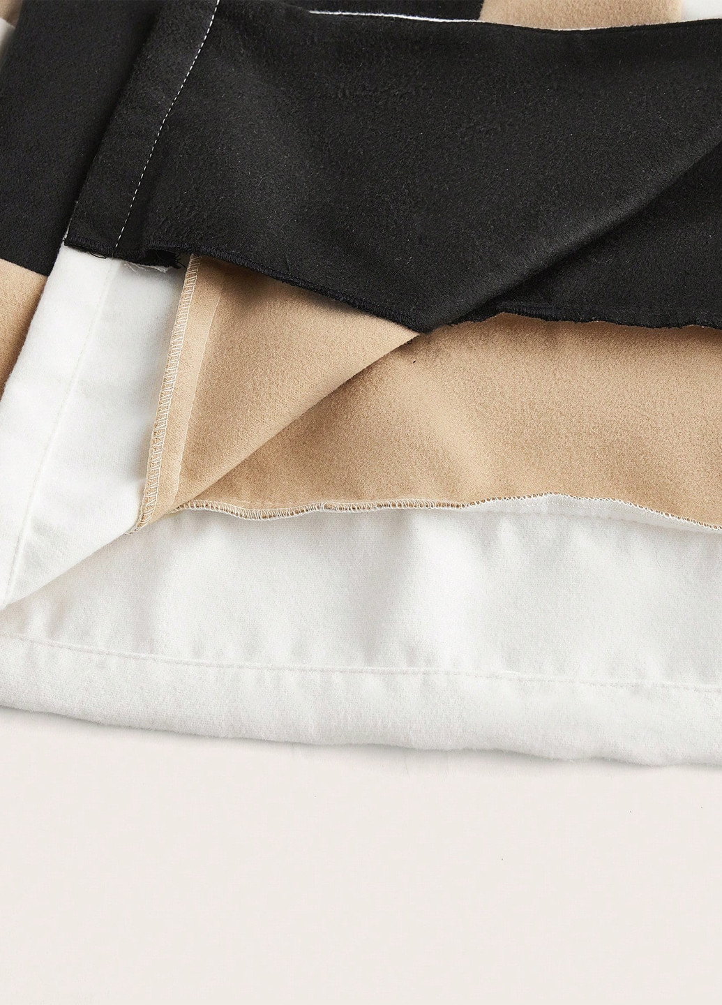 Комбинированное демисезонное Пальто однобортное SHEIN