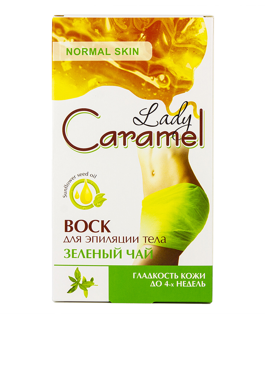 Воскові смужки для тіла зелений чай (16 шт., 2 серветки) Lady Caramel (79090632)
