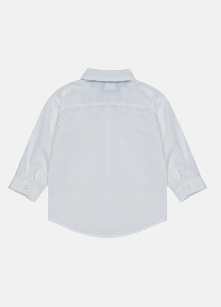 Белая кэжуал рубашка H&M