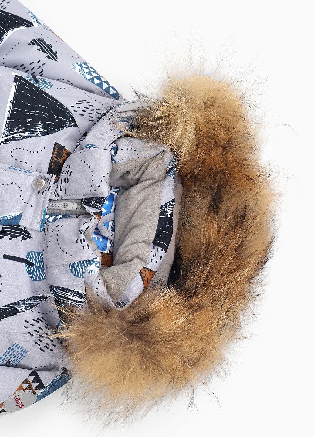 Светло-серая зимняя куртка Snowgenius