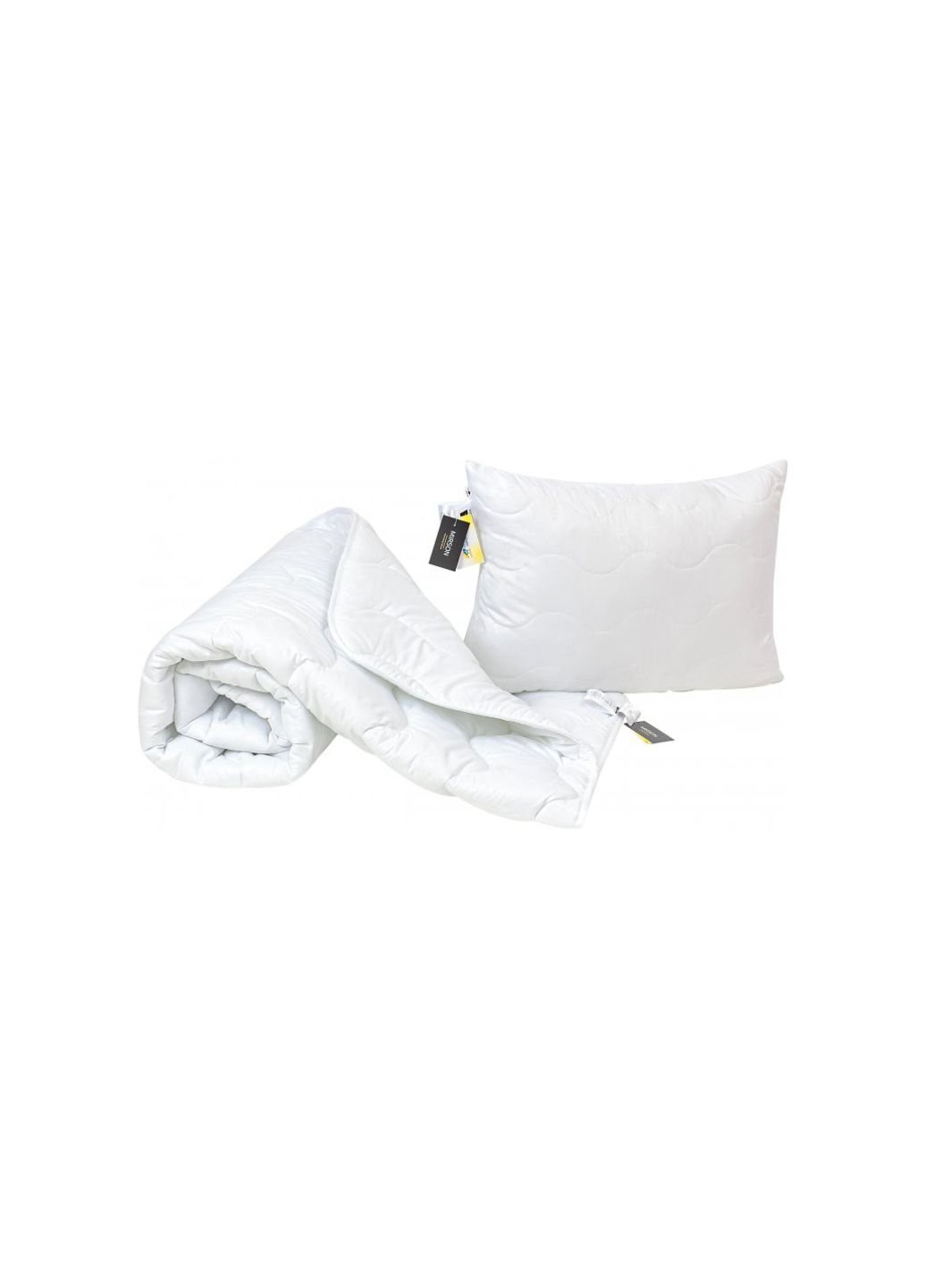 Одеяло MirSon Набор шерстяной №1675 Eco Light White Одеяло 172х205+ подушк (2200002656610) No Brand (254014066)