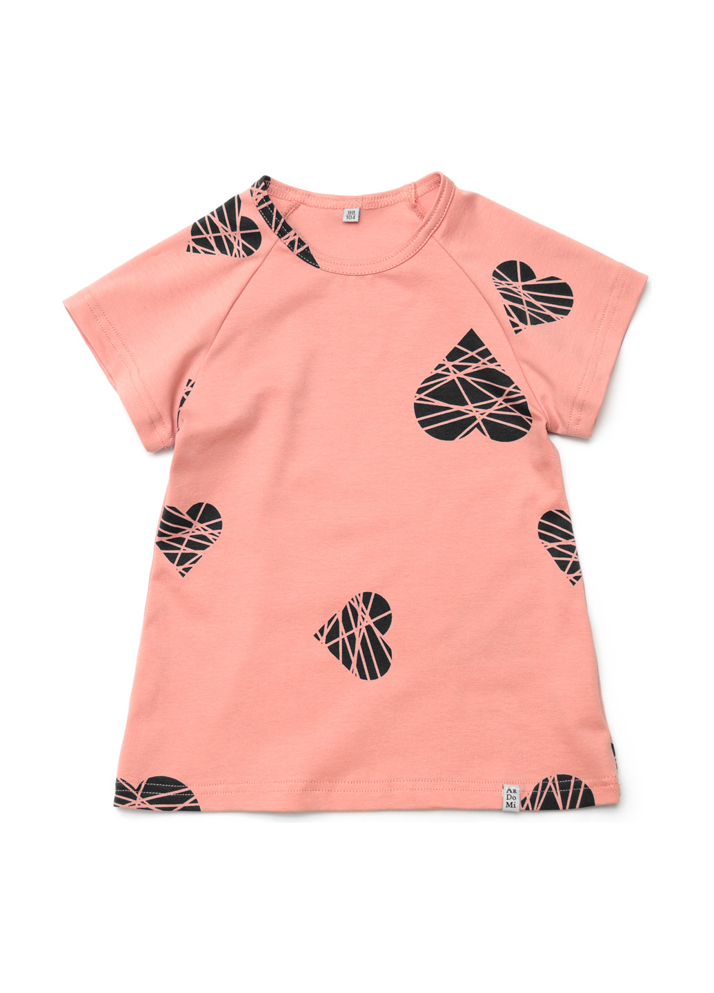 Коралловая летняя футболка с коротким рукавом ArDoMi