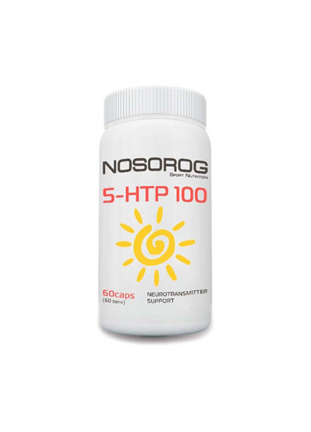 Триптофан для спорта 5 HTP 100 60 Caps Nosorog Nutrition (253396988)
