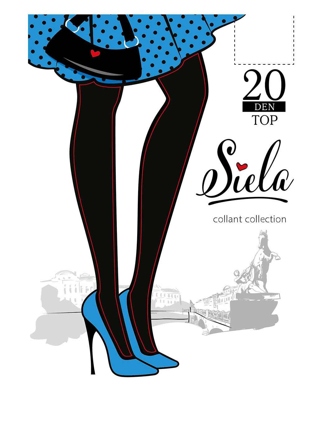 Колготки 20 Den, nero Siela (252908994)