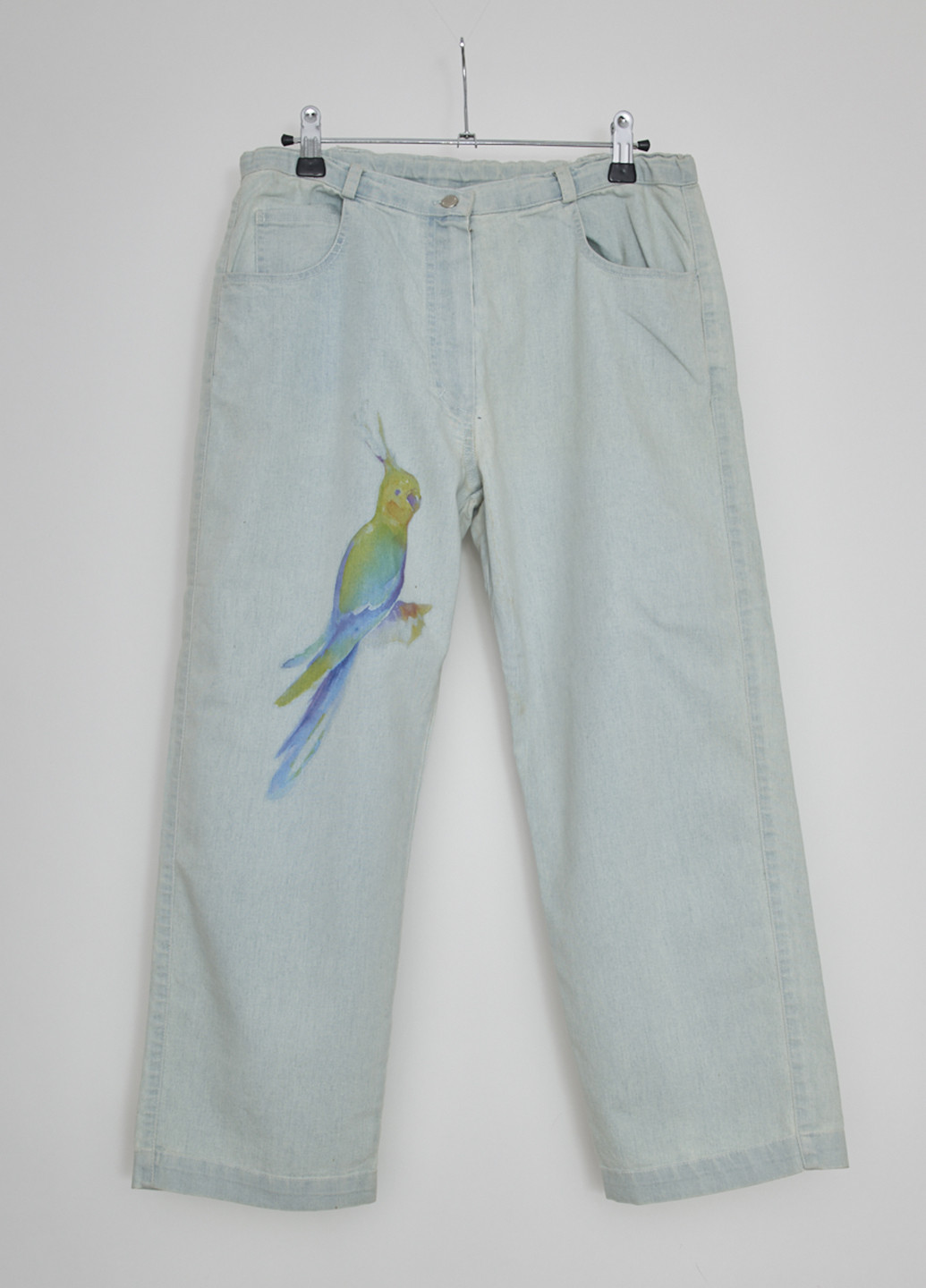 Светло-голубые демисезонные джинсы Mandarino