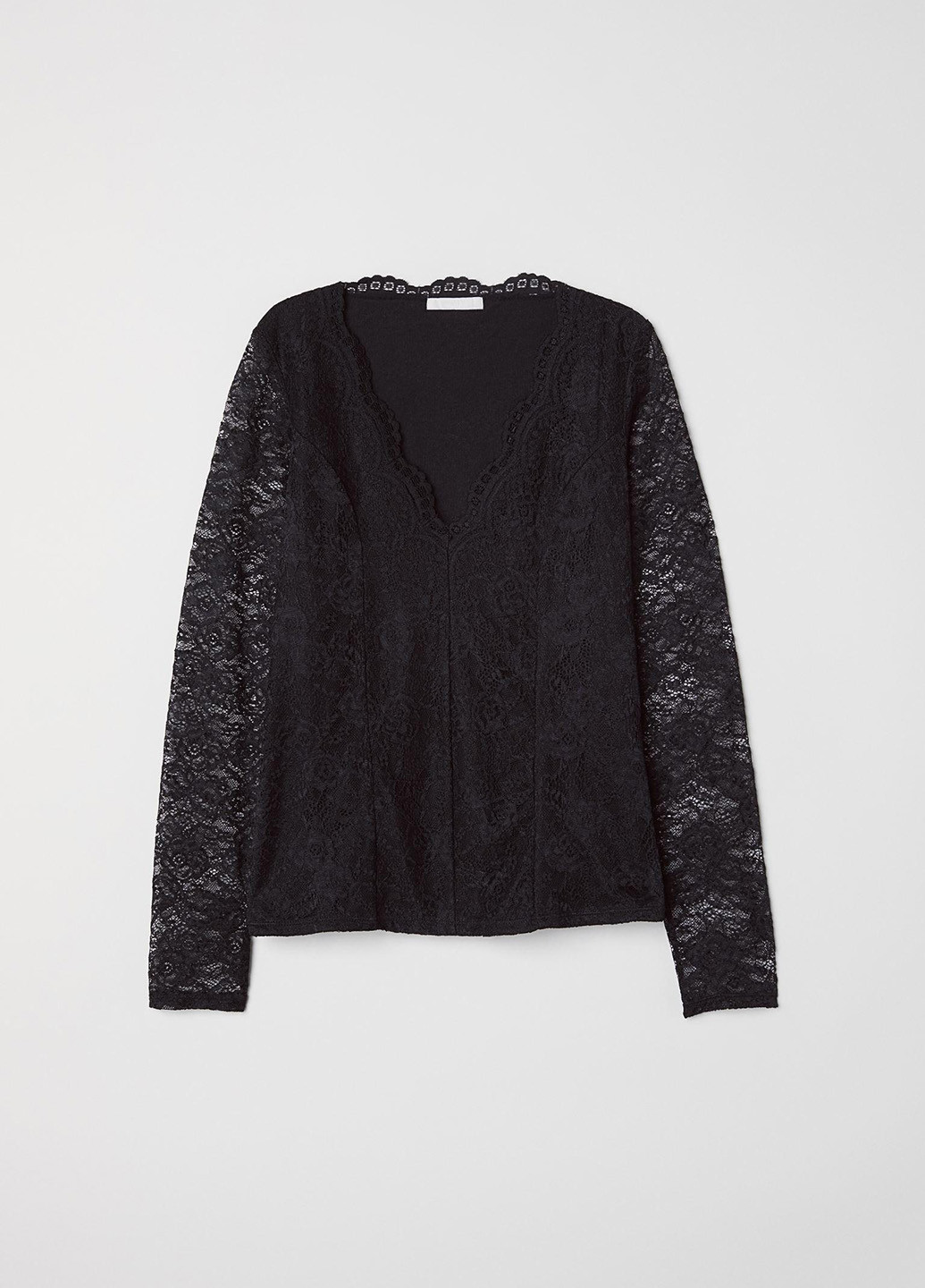 Черная демисезонная топ-блуза H&M