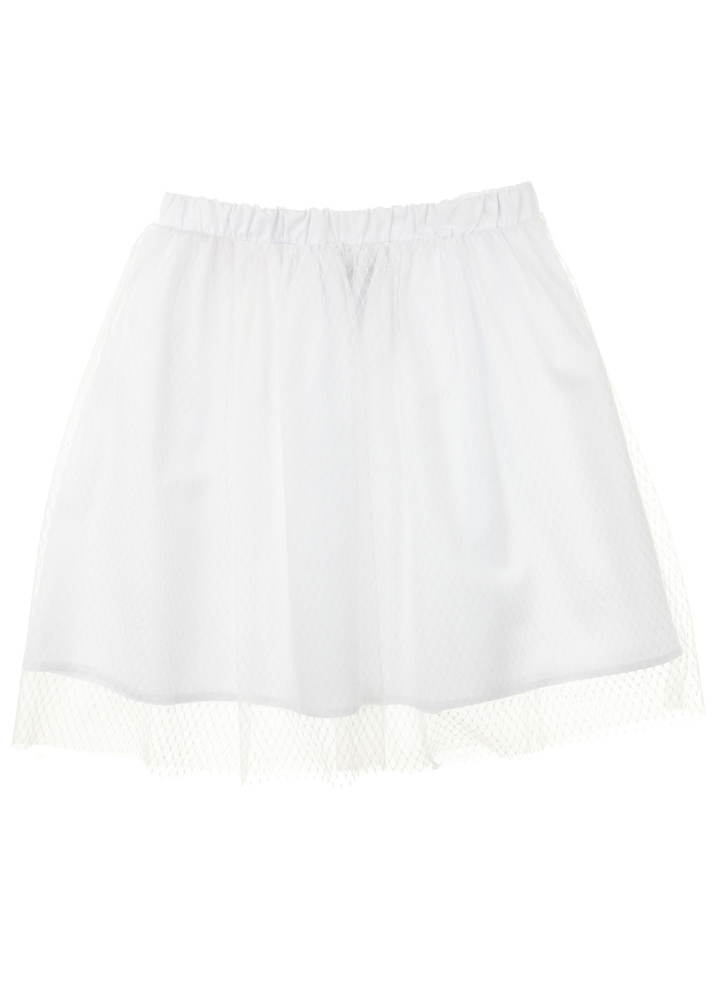 Белая кэжуал однотонная юбка Kids Couture со средней талией