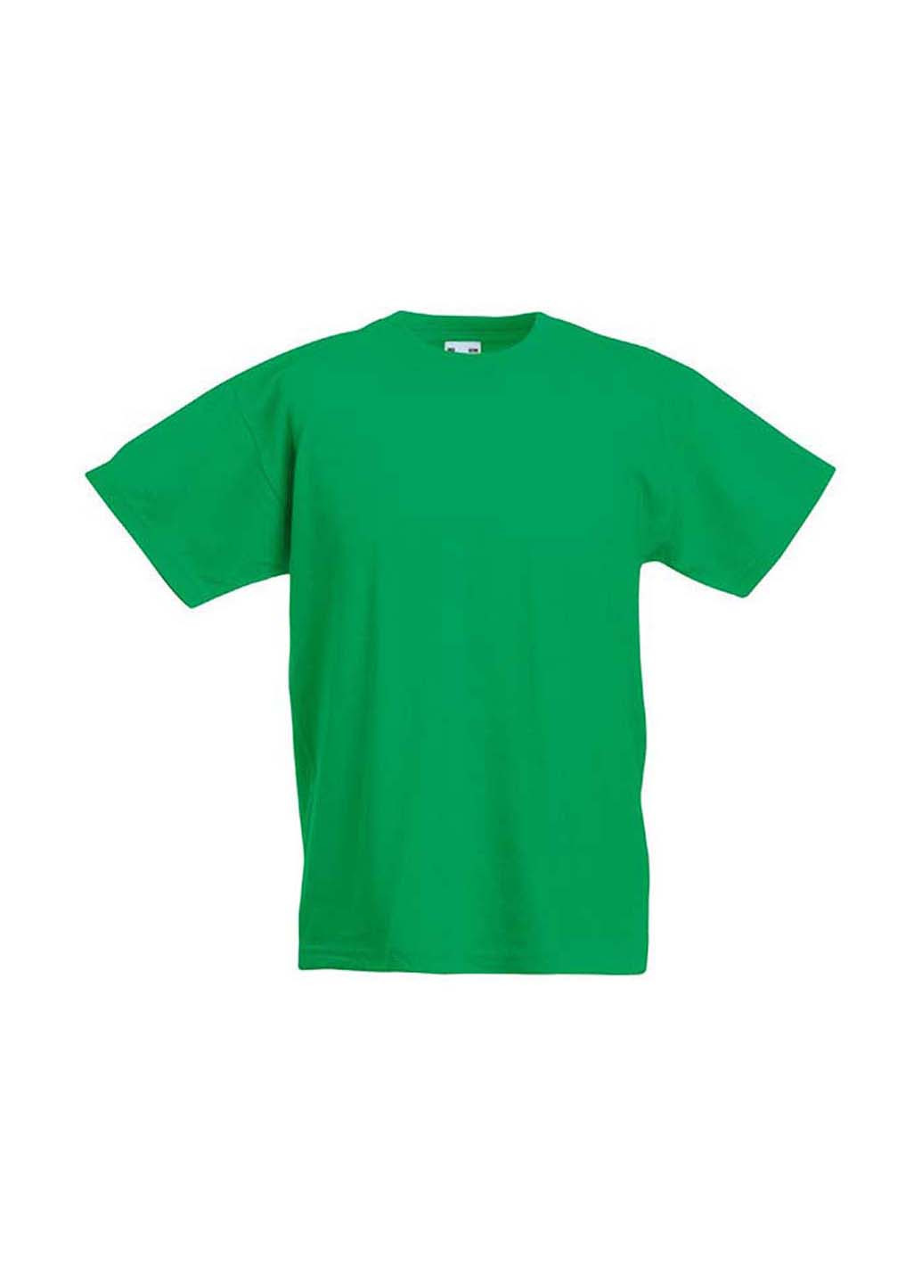 Зеленая демисезонная футболка Fruit of the Loom 61033047164