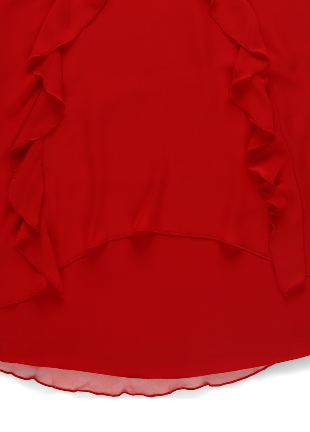 Красное кэжуал платье а-силуэт Sara однотонное