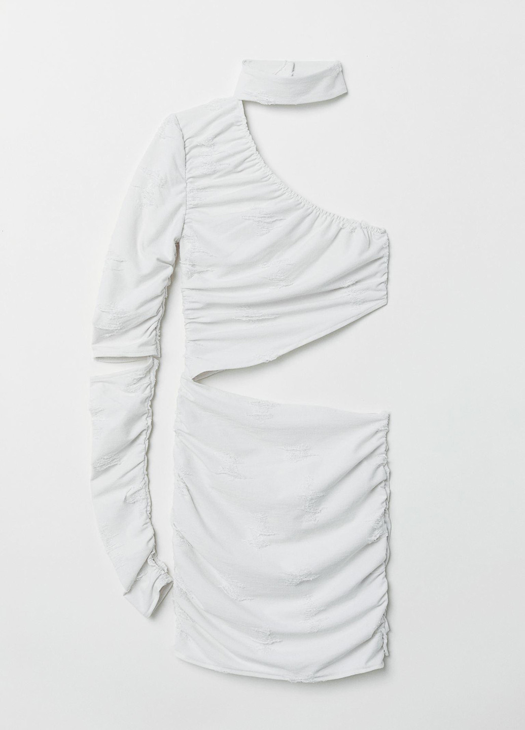 Белое коктейльное сукня H&M однотонное