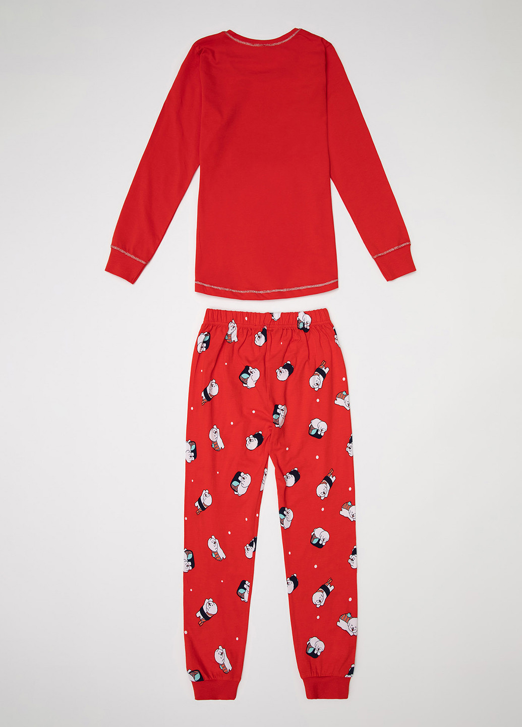 Червона всесезон піжама свитшот + брюки DeFacto