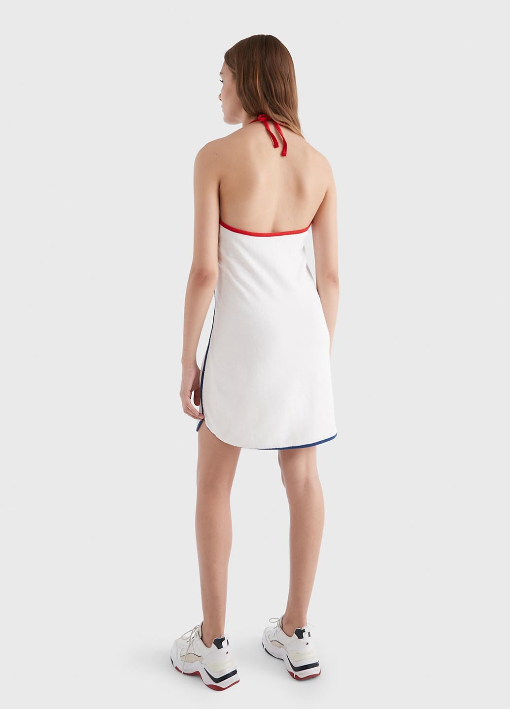 Белое спортивное платье платье-майка Tommy Hilfiger однотонное