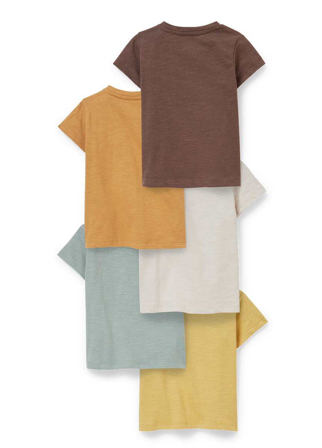 Комбинированная летняя футболка (5 шт.) C&A