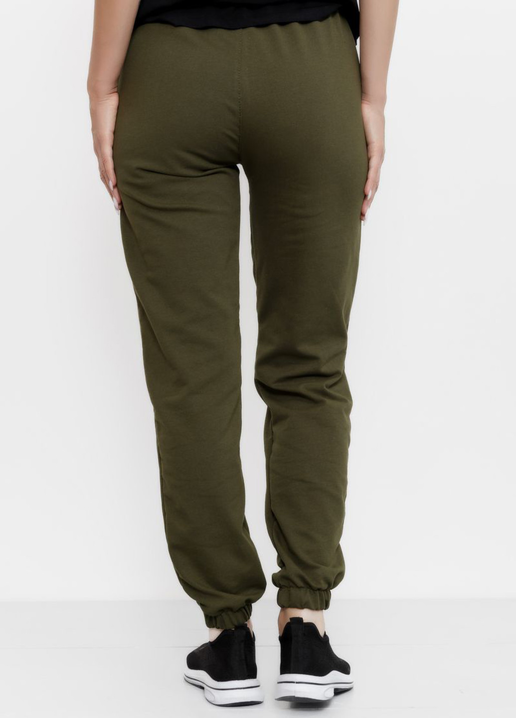 Темно-зеленые спортивные демисезонные джоггеры брюки Ager