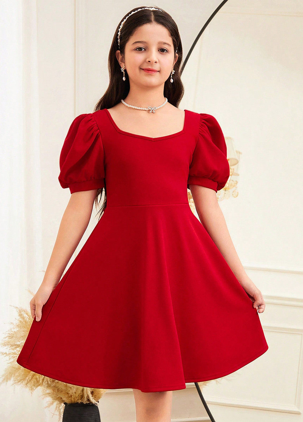 Красное платье SHEIN (365437562)