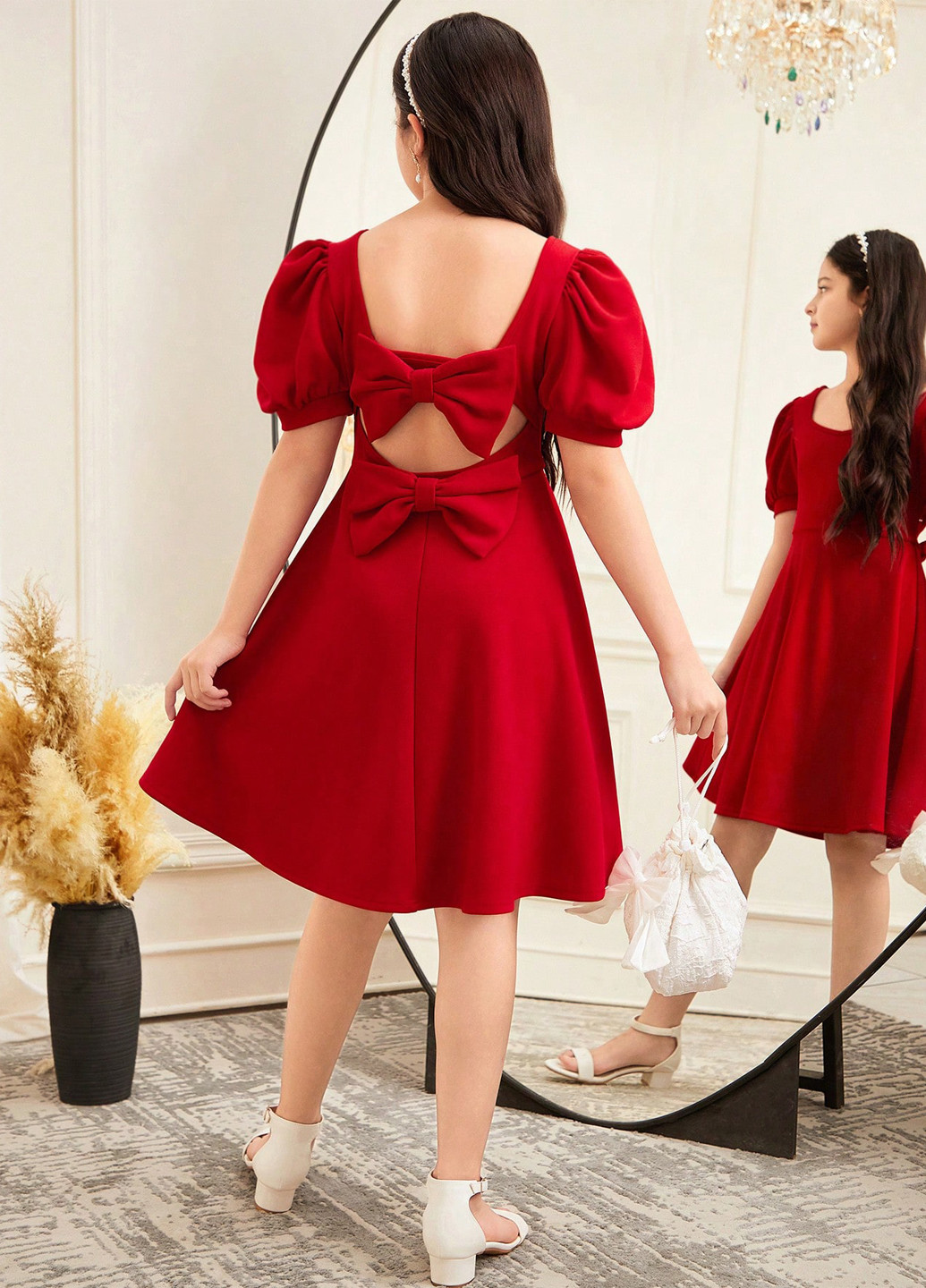 Красное платье SHEIN (365437562)