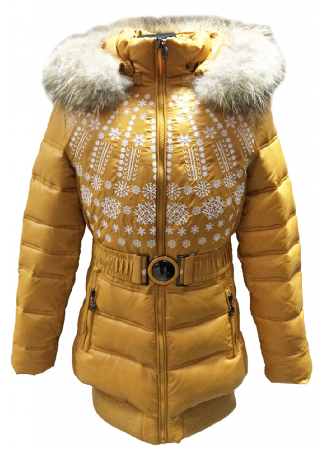 Гірчична зимня куртка Geldeen Fox