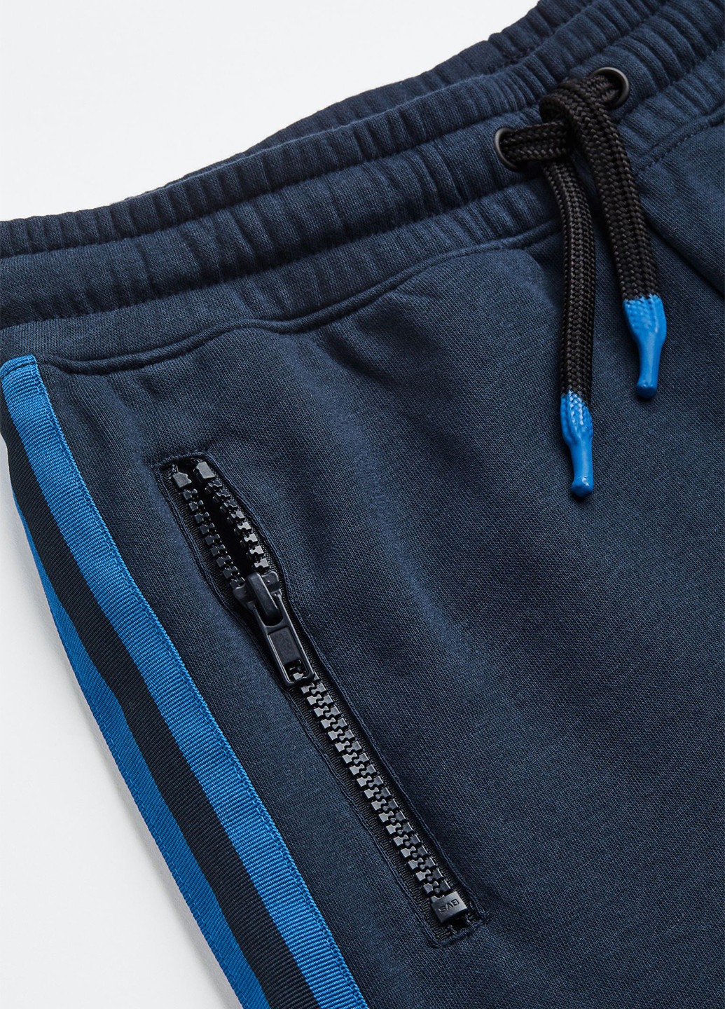Темно-синие спортивные, кэжуал демисезонные брюки джоггеры H&M