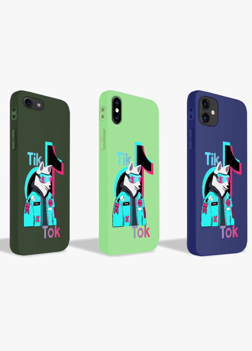 Чехол силиконовый Apple Iphone Xs Волк Тик Ток (Wolf TikTok) (8938-1645) MobiPrint (219518029)