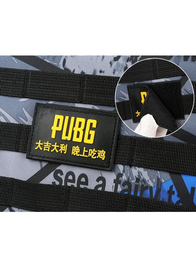 Міський рюкзак голубий в стилі PUBG Корона (252147867)