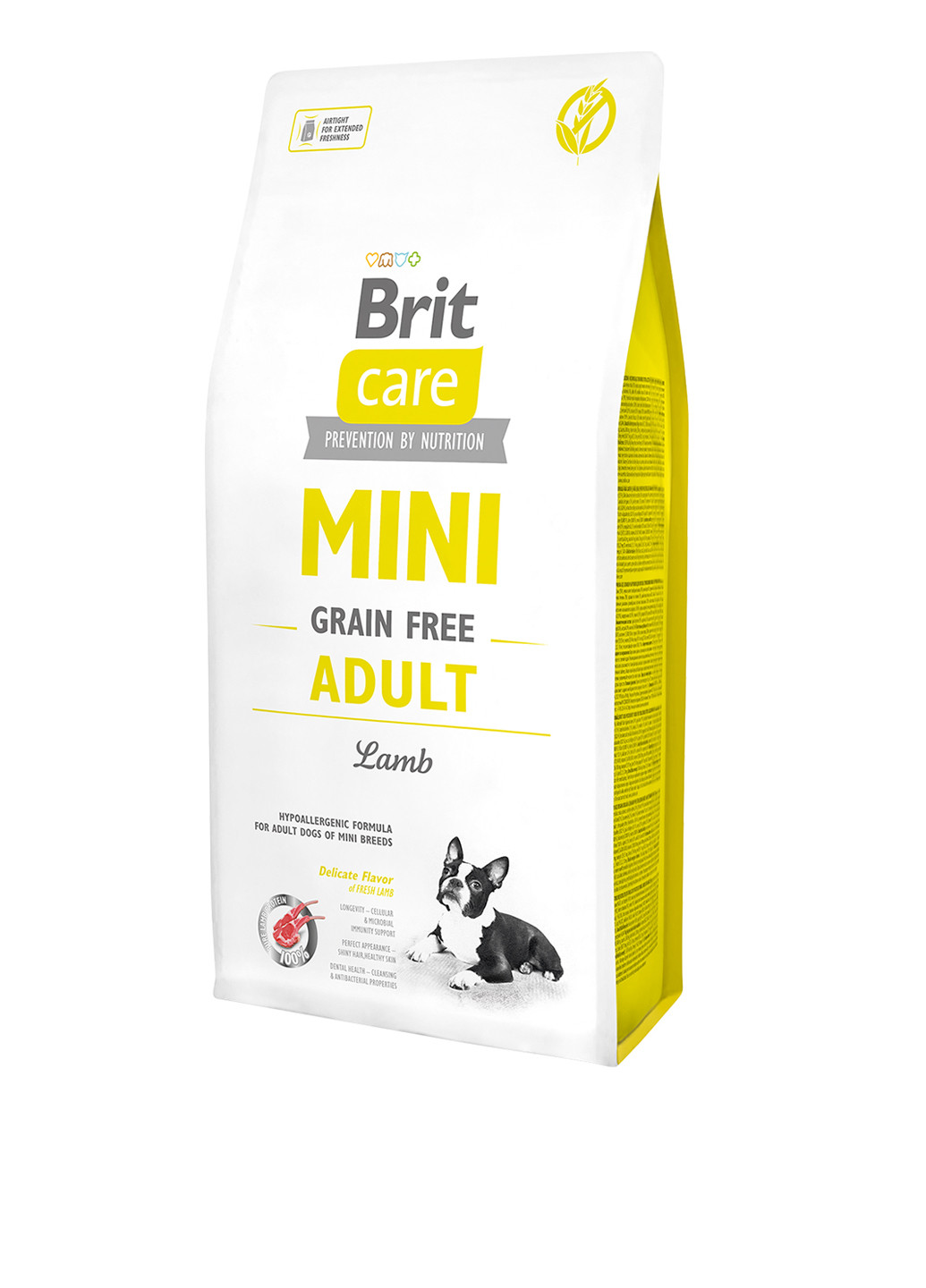 Сухий корм Care Mini Grain Free Adult, для дорослих собак мініатюрних порід, 7 кг Brit Care (136945969)
