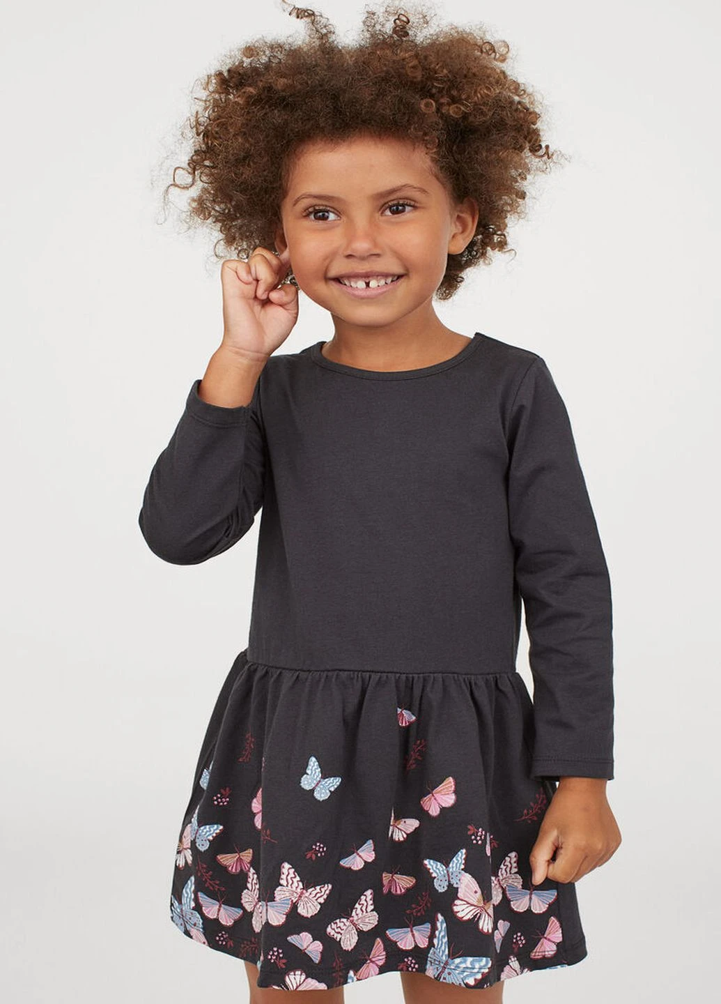 Чёрное платье H&M (223578315)