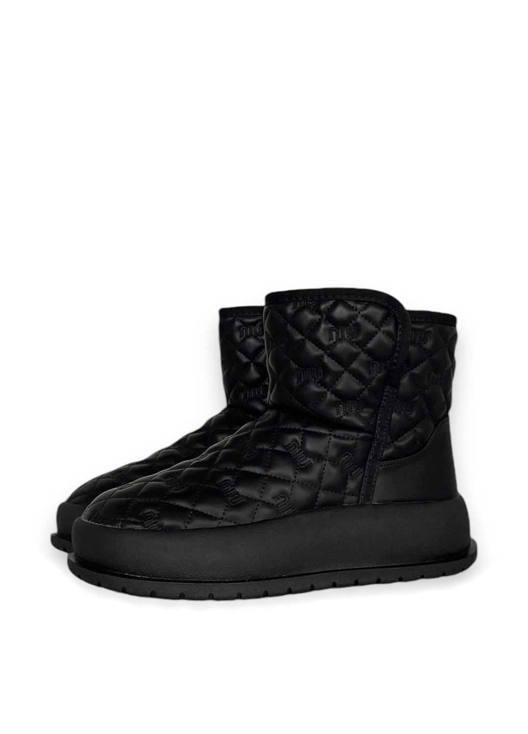 Зимние ботинки ALLSY без декора тканевые